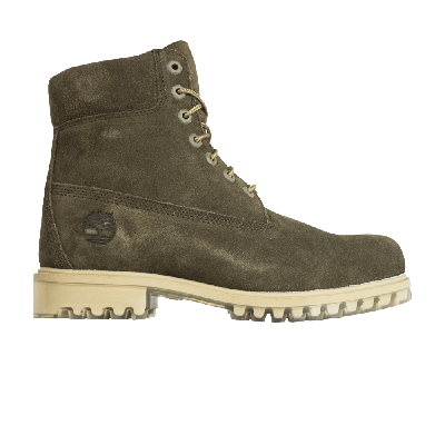 Pre-owned Timberland 6 Inch Premium Suede Boot 'dark Olive' In Green