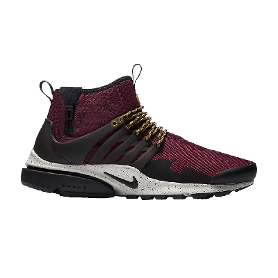 Pre-owned Nike Air Presto Mid Utility 'bordeaux' In Red