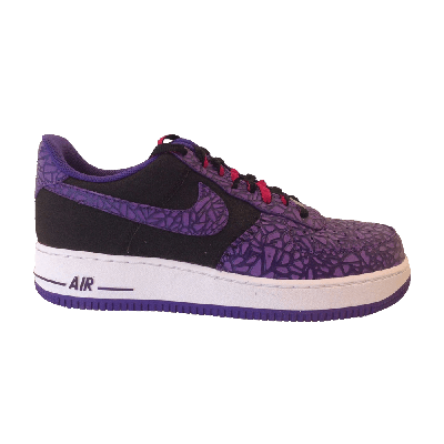 Pre-owned Nike Air Force 1 'crackled' In Purple