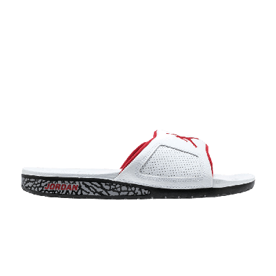 Pre-owned Air Jordan Jordan Hydro 3 Retro Slide 'white University Red'