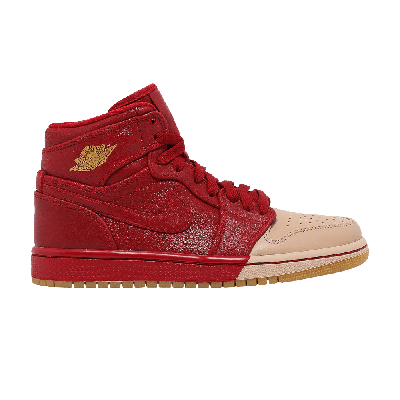 Pre-owned Air Jordan Wmns  1 Retro High Premium 'dipped Toe - Red'