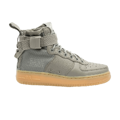 Pre-owned Nike Wmns Sf Air Force 1 Mid 'dark Stucco' In Green