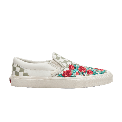 Pre-owned Vans Slip-on Dx 'rose Embroidery' In Black