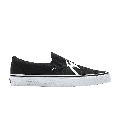 Pre-owned Vans Metallica X Classic Slip-on 'black White'