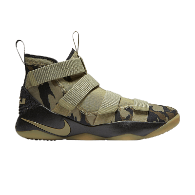 Pre-owned Nike Zoom Lebron Soldier 11 'camo' In Green