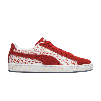 Pre-owned Puma Hello Kitty X Wmns Suede 'bright Red'
