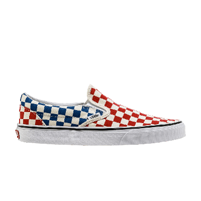 Pre-owned Vans Classic Slip-on 'checkerboard' In Red