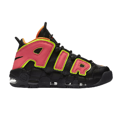 Pre-owned Nike Wmns Air More Uptempo 'hot Punch' In Black