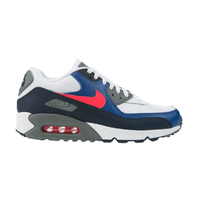 Pre-owned Nike Air Max 90 Essential 'white Solar Red Obsidian'