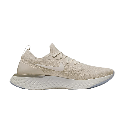 Pre-owned Nike Wmns Epic React Flyknit 'light Cream' In Tan