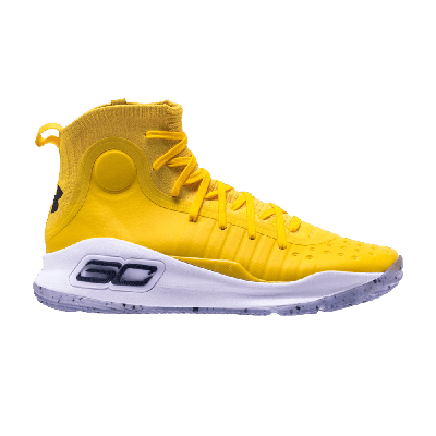 Pre-owned Under Armour Curry 4 'cal' In Yellow