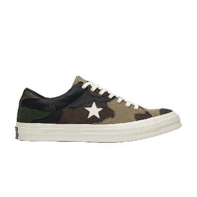 Pre-owned Converse Sneakersnstuff X One Star 'camo' In Green