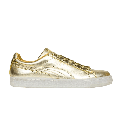 Pre-owned Puma Suede '50th Anniversary' In Gold