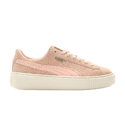 Pre-owned Puma Wmns Suede Platform Core In Pink