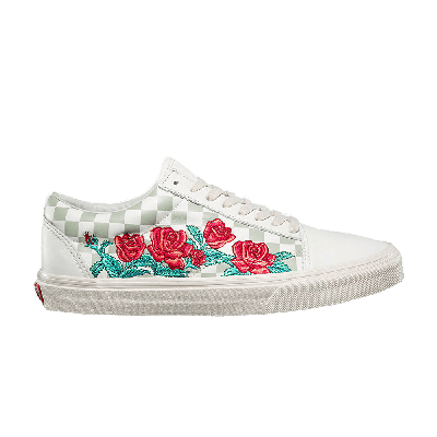 Pre-owned Vans Old Skool Dx 'rose Embroidery' In White