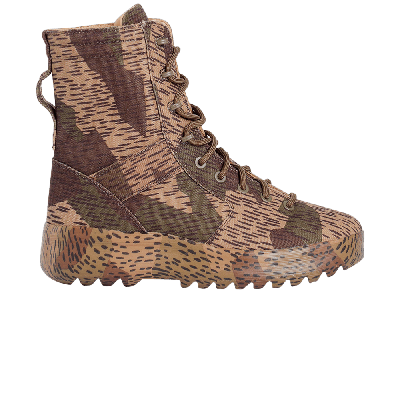 Pre-owned Yeezy Season 6 Military Boot 'splinter Camo' In Brown