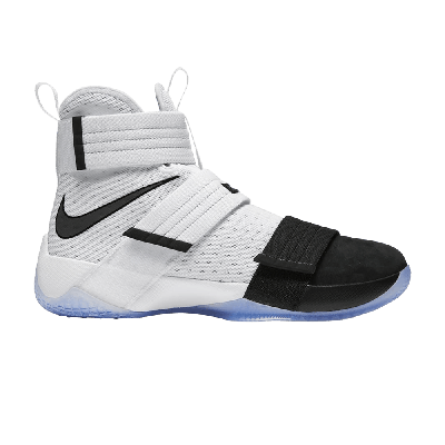 Pre-owned Nike Zoom Lebron Soldier 10 'black Toe' In White