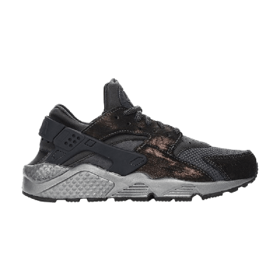 Pre-owned Nike Wmns Air Huarache Run Premium 'anthracite' In Black