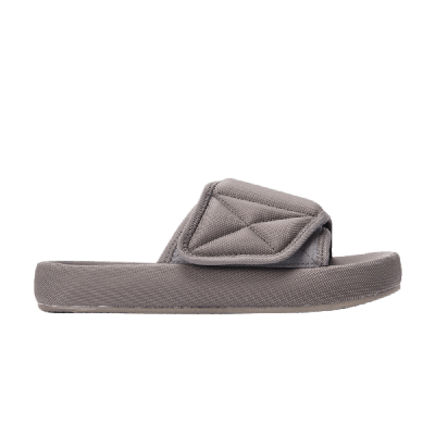 Pre-owned Yeezy Season 6 Nylon Slipper 'graphite' In Brown