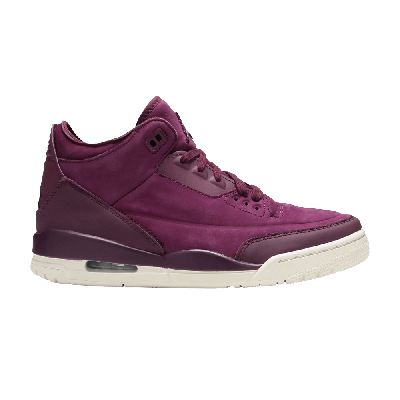 Pre-owned Air Jordan Wmns  3 Retro 'bordeaux' In Purple