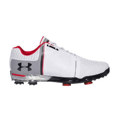 Pre-owned Under Armour Spieth One Wide Golf Cleat 'white Black Red'