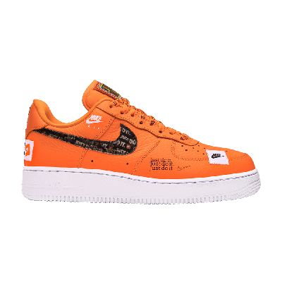 Pre-owned Nike Air Force 1 Low 'just Do It' In Orange