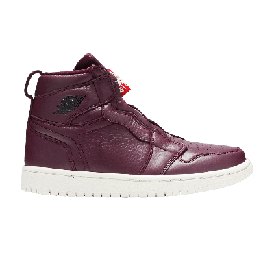 Pre-owned Air Jordan Wmns  1 Retro High Zip 'bordeaux' In Red