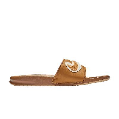 Pre-owned Nike Benassi Jdi Slide 'muted Bronze' In Tan