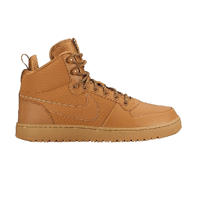 Pre-owned Nike Court Borough Mid Winter In Brown