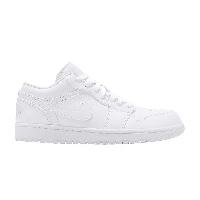 Pre-owned Air Jordan 1 Retro Low 'pure Platinum' In White