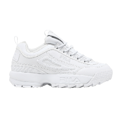 Pre-owned Fila Wmns Disruptor 2 Premium 'triple White'