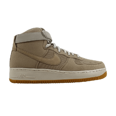 Pre-owned Nike Wmns Air Force 1 Hi Utility 'khaki' In Brown