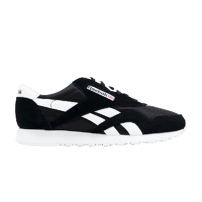 Pre-owned Reebok Classic Leather Nylon 'black White'