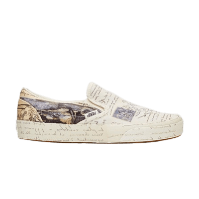Pre-owned Vans Vincent Van Gogh X Slip-on 'letters' In White