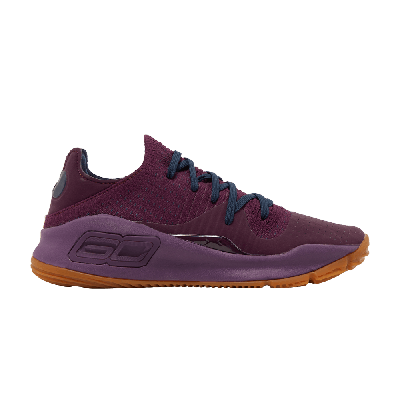 Pre-owned Under Armour Curry 4 Low 'merlot' In Purple