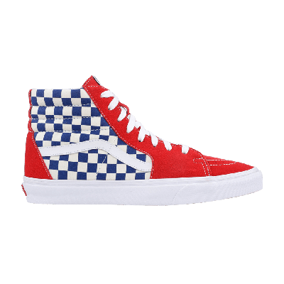 Pre-owned Vans Sk8-hi 'bmx Checkerboard' In Red