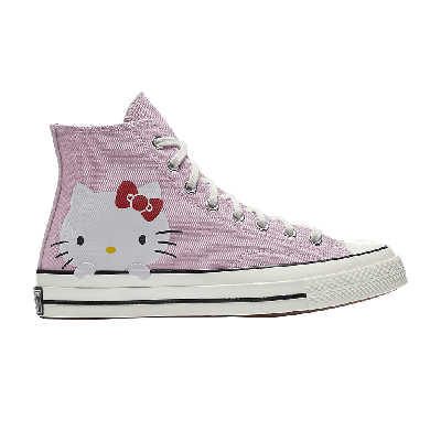 Pre-owned Converse Hello Kitty X Chuck 70 Canvas Hi Top 'prism Pink'