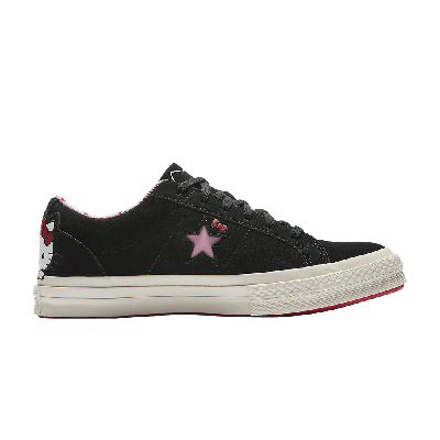 Pre-owned Converse Hello Kitty X One Star Suede Low 'black'