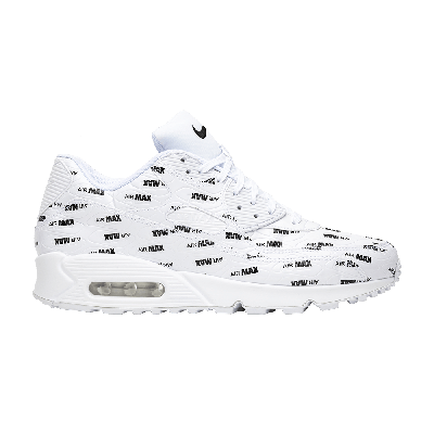 Pre-owned Nike Air Max 90 Premium 'just Do It' In White