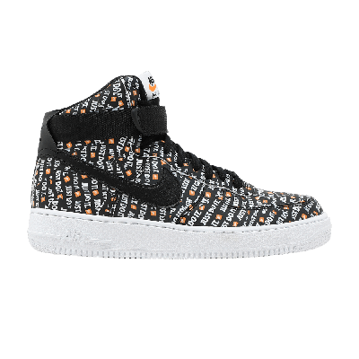Pre-owned Nike Air Force 1 High '07 Lv8 'just Do It' In Black