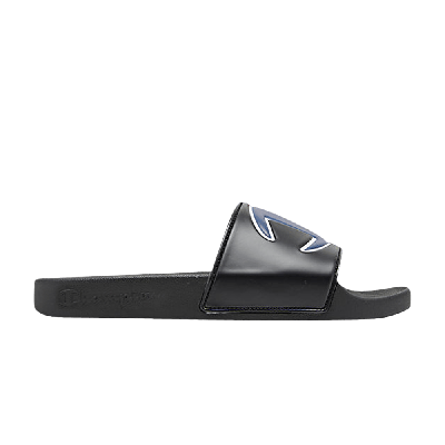 Pre-owned Champion Ipo Slides 'black'
