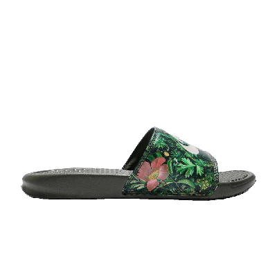 Pre-owned Nike Wmns Benassi Print 'just Do It' In Green