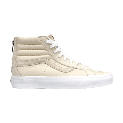 Pre-owned Vans Sk8 Hi Reissue Zip In White