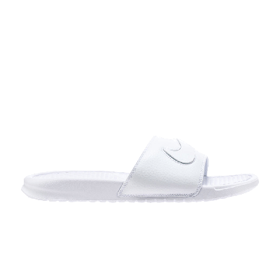 Pre-owned Nike Benassi Slide Ltd 'swoosh Pack' In White