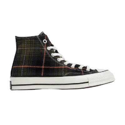 Pre-owned Converse Chuck Taylor All Star 70 Hi 'plaid Pack' In Green