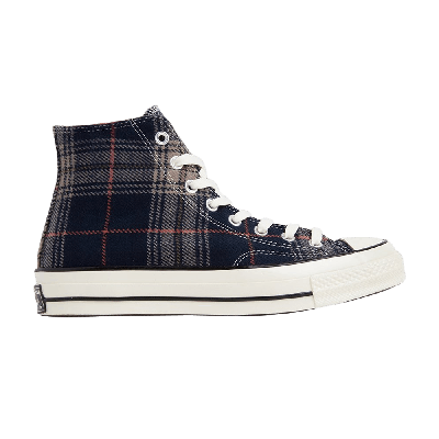 Pre-owned Converse Chuck Taylor All Star 70 Hi 'plaid Pack' In Blue