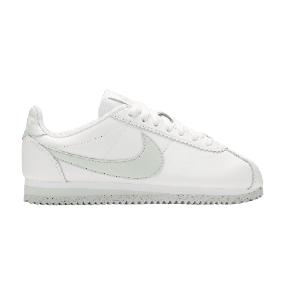 Pre-owned Nike Wmns Classic Cortez Flyleather 'white Light Silver'