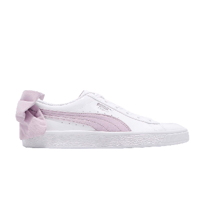Pre-owned Puma Wmns Basket Bow Sb In White