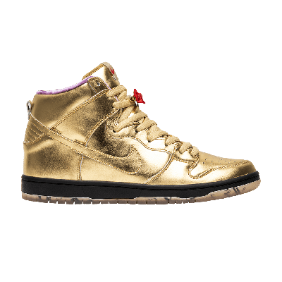Pre-owned Nike Humidity X Dunk High Sb 'trumpet' In Gold