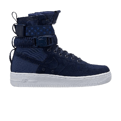 Pre-owned Nike Wmns Sf Air Force 1 High 'midnight Navy' In Blue
